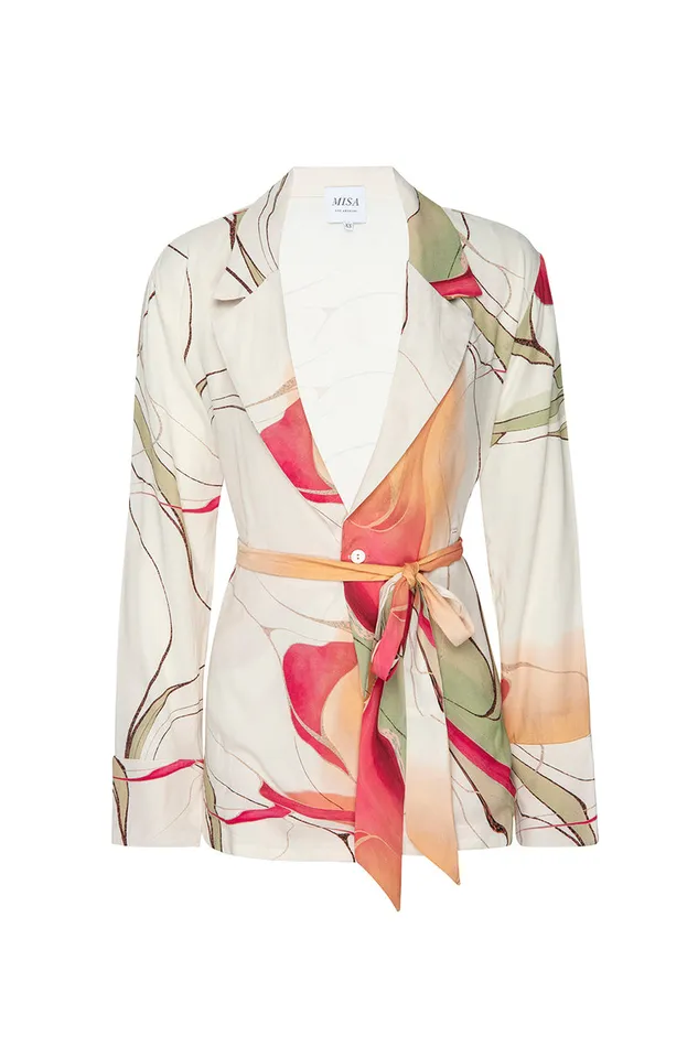 Misa Los Angeles Freja Top Divine Marble Crepe Women Tops