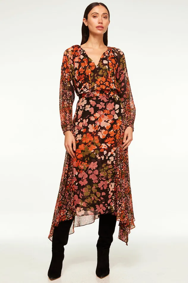 Misa Los Angeles Maral Skirt Autumn Flora Mix Women Skirts and Shorts