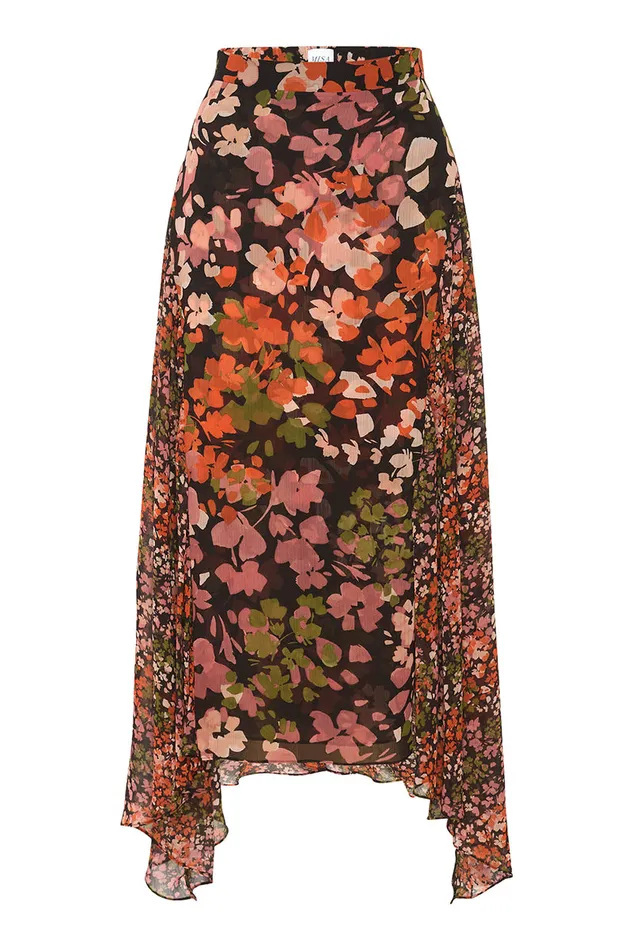 Misa Los Angeles Maral Skirt Autumn Flora Mix Women Skirts and Shorts