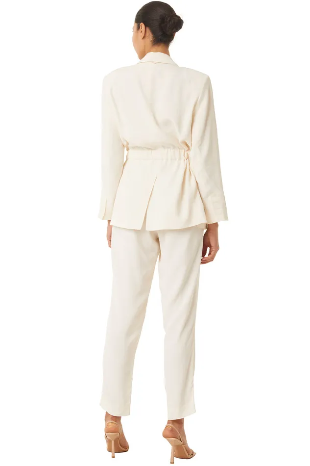 Misa Los Angeles Perry Pant Ivory Women Matching Sets