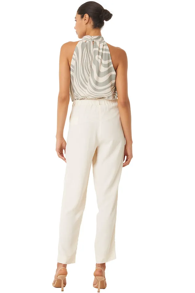 Misa Los Angeles Perry Pant Ivory Women Matching Sets