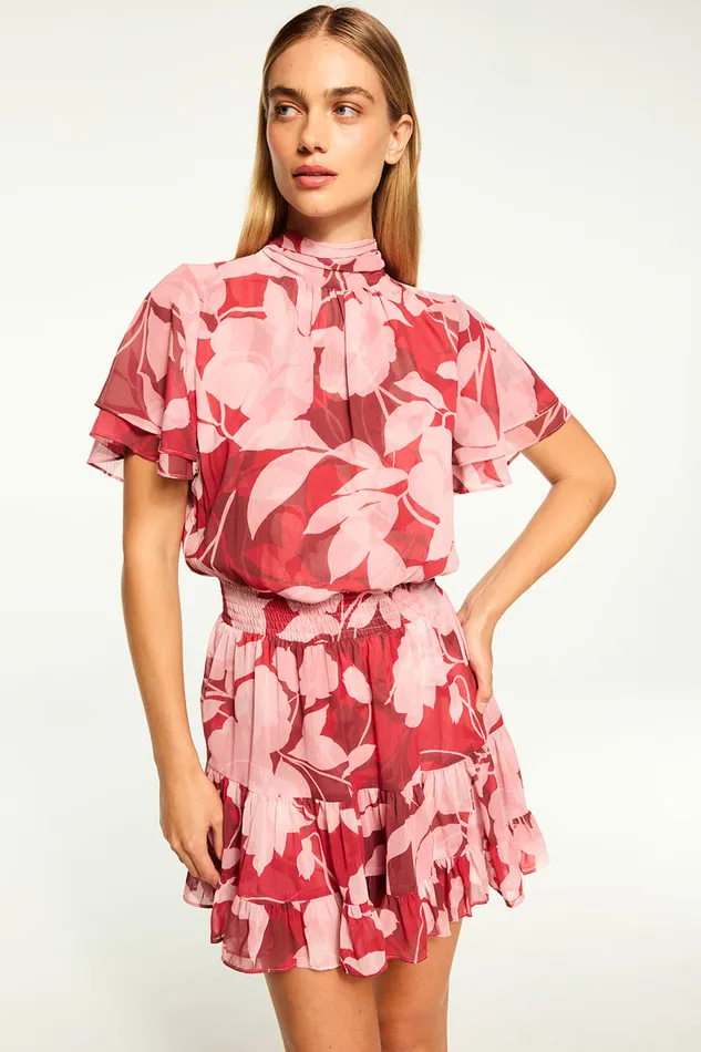 Misa Los Angeles Saffie Dress Flora Rosada Women Dresses