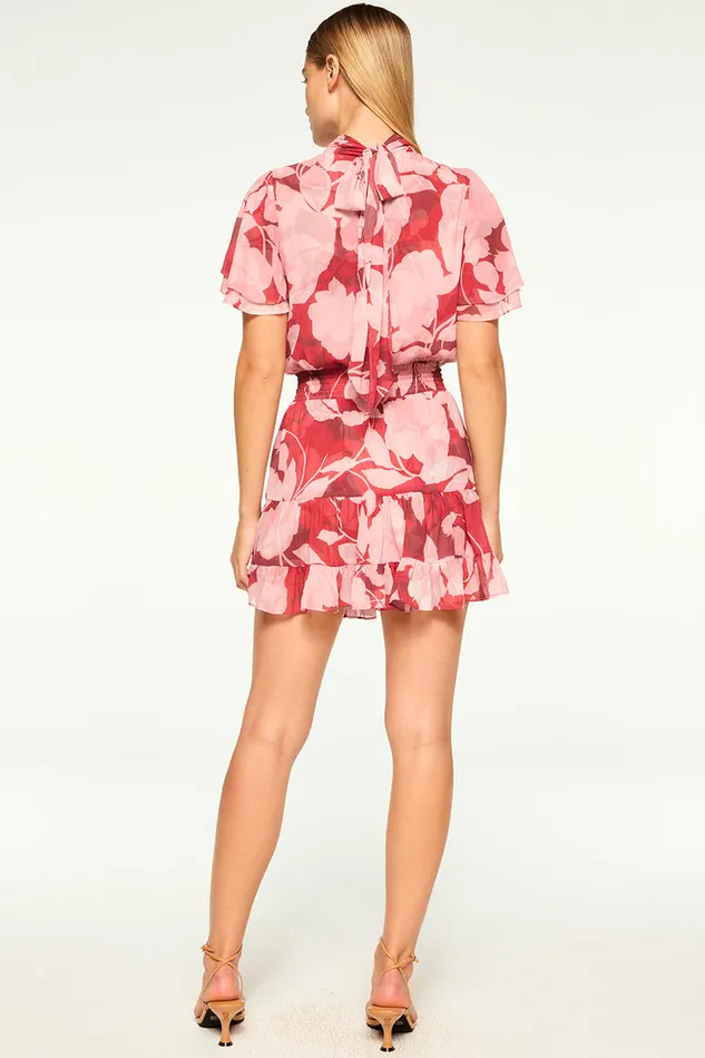 Misa Los Angeles Saffie Dress Flora Rosada Women Dresses