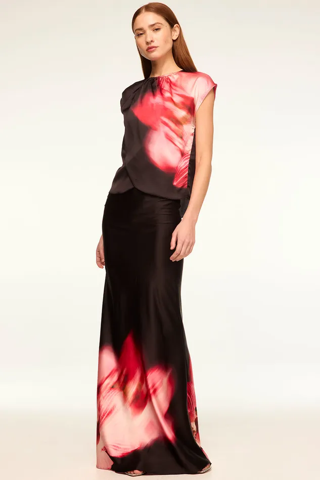 Misa Los Angeles Sierra Skirt Midnight Orchid Women Skirts and Shorts