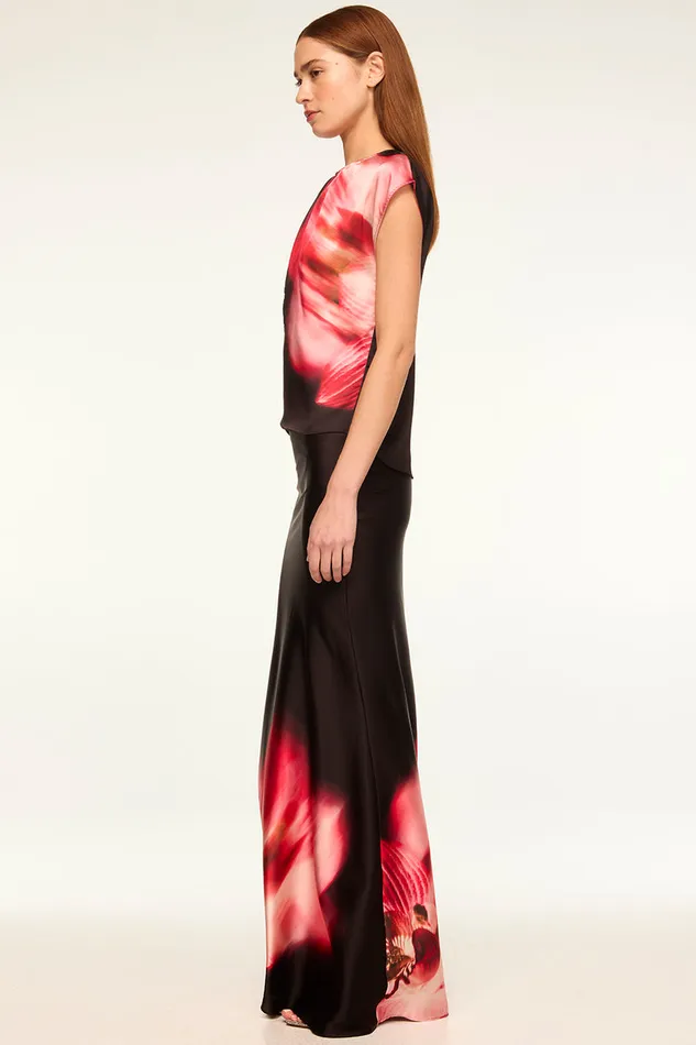 Misa Los Angeles Sierra Skirt Midnight Orchid Women Skirts and Shorts