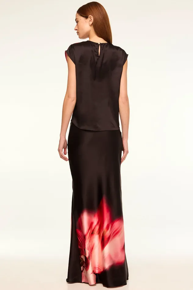 Misa Los Angeles Sierra Skirt Midnight Orchid Women Skirts and Shorts