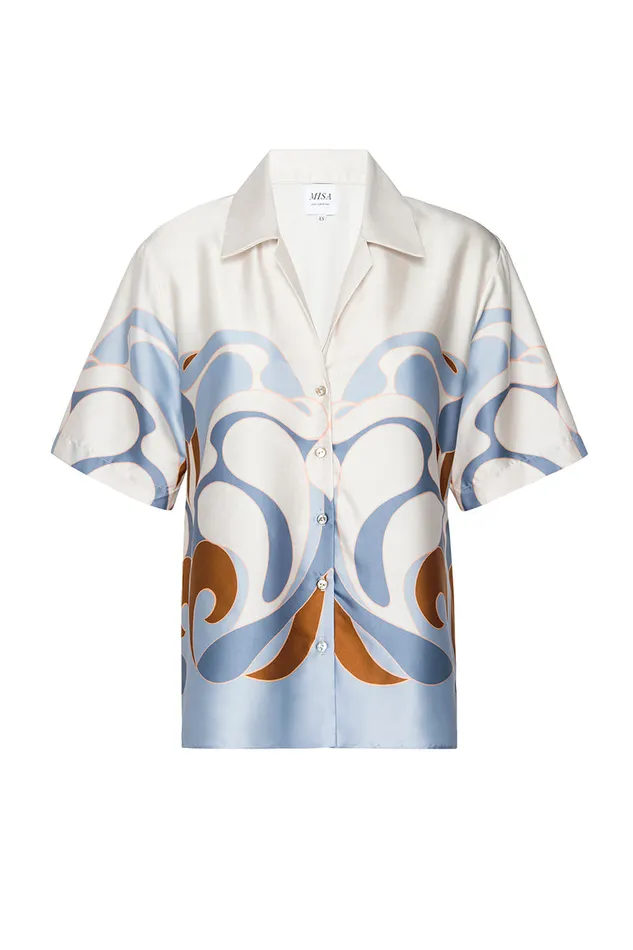 Misa Los Angeles Solange Top The Swans Border Women Matching Sets