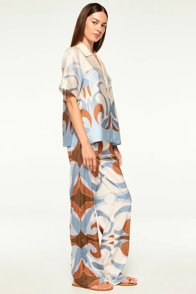 Misa Los Angeles Solange Top The Swans Border Women Matching Sets