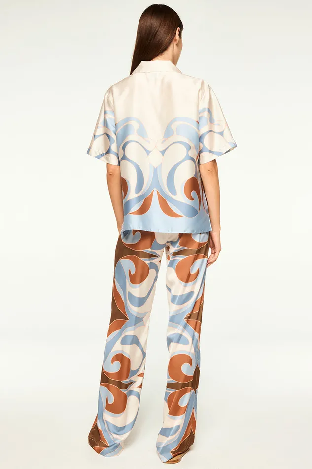 Misa Los Angeles Solange Top The Swans Border Women Matching Sets