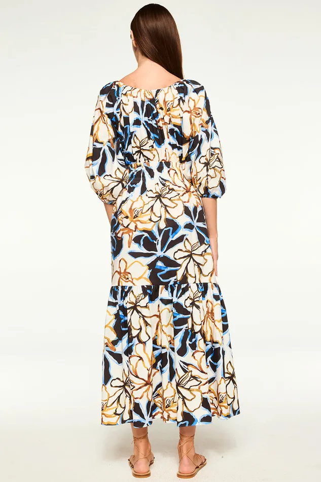Misa Los Angeles Yasenia Dress Bold Blooms Cotton Women Dresses