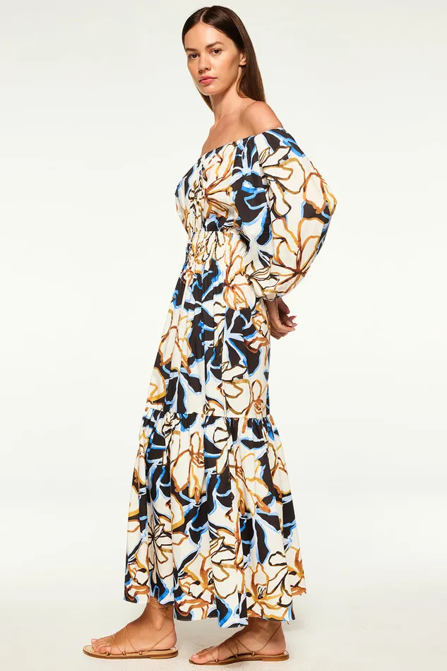 Misa Los Angeles Yasenia Dress Bold Blooms Cotton Women Dresses
