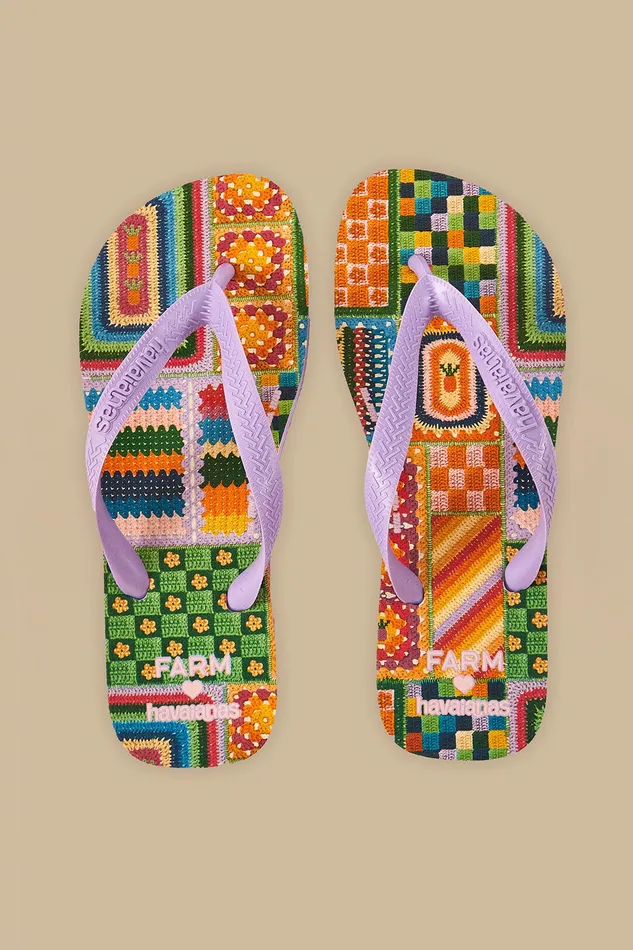 Mixed Crochet Havaianas Sandals Women Farm Rio Sandals