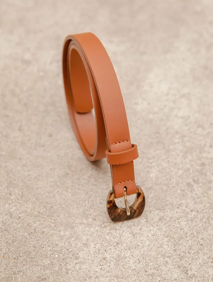 Mogliano Amber Camel Women Bobbies Belts