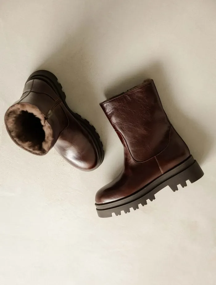 Molly Irish Coffee Women Bobbies Ankle Boots