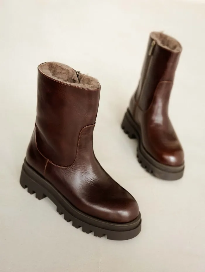 Molly Irish Coffee Women Bobbies Ankle Boots