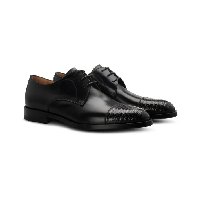 Moreschi Lace Ups Black Leather Derby 8211 Men