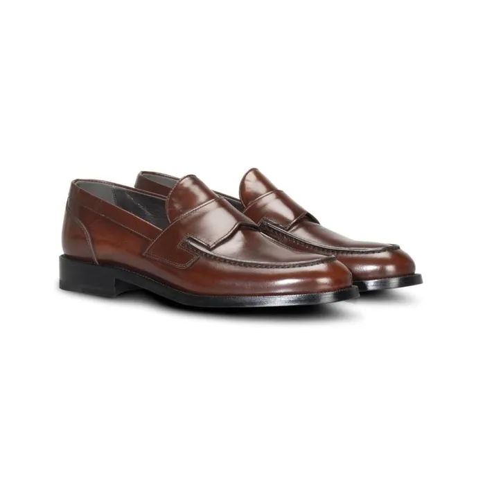 Moreschi Loafers FOR HIM 8211 Brown Leather Loafer 8211 Men