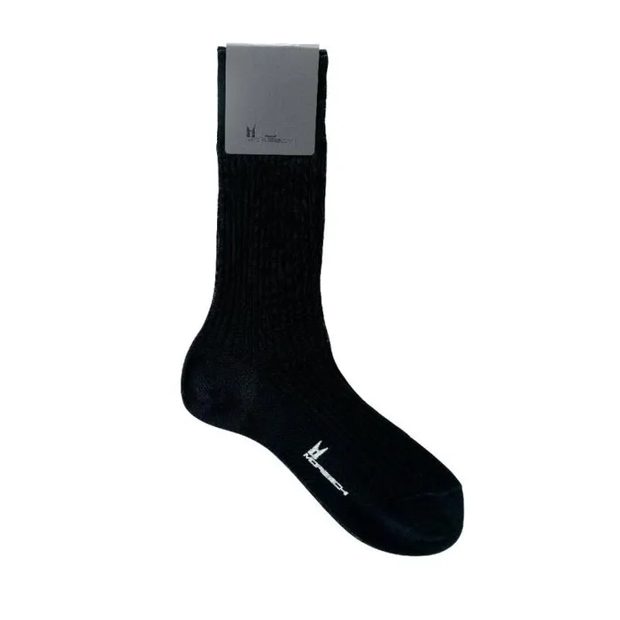 Moreschi Socks Black Cotton Socks 8211 Men