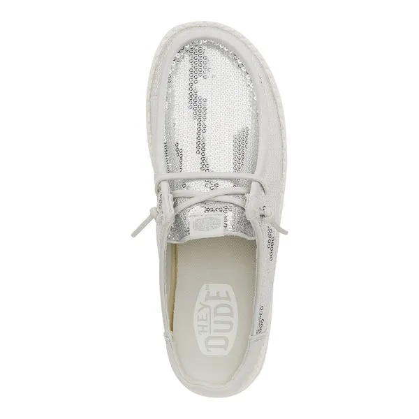 Mules heydude Apparel Wendy Slip Sequin White