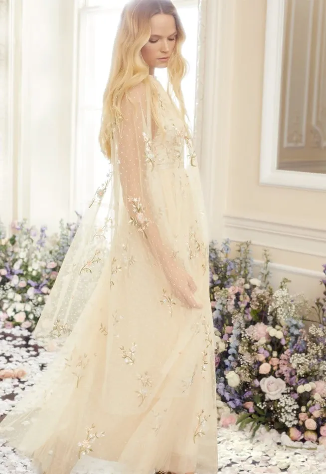 Needle and Thread Capes Petunia Midaxi Cape Champagne 8211 Women