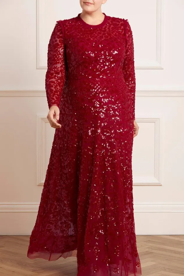 Needle and Thread Dresses Aurelia Long Sleeve Gown Red 8211 Women
