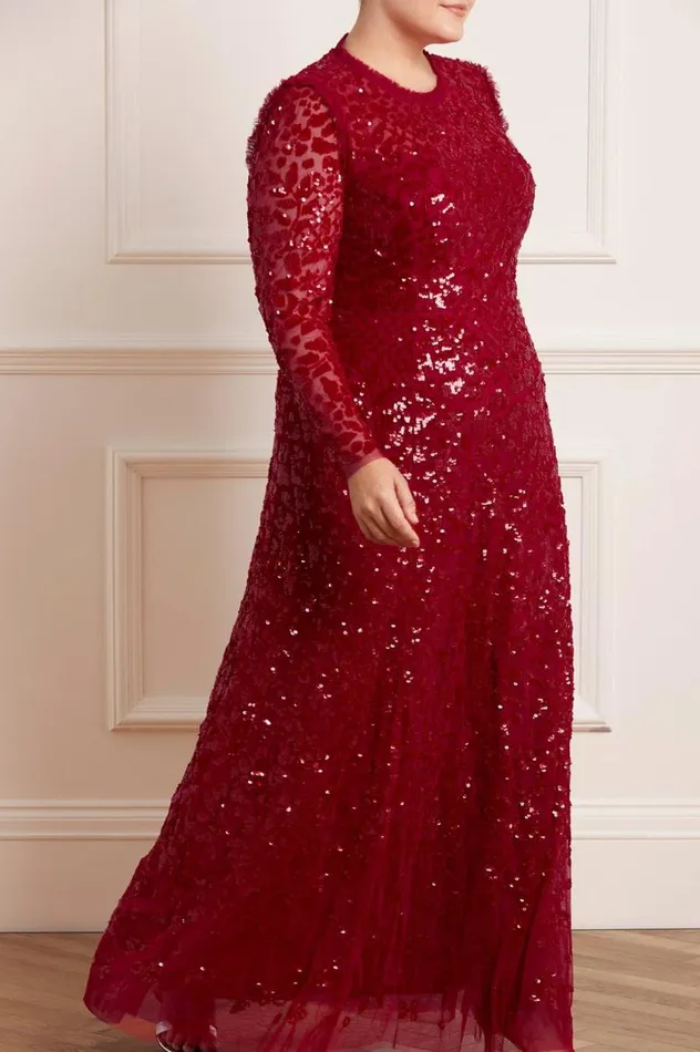 Needle and Thread Dresses Aurelia Long Sleeve Gown Red 8211 Women