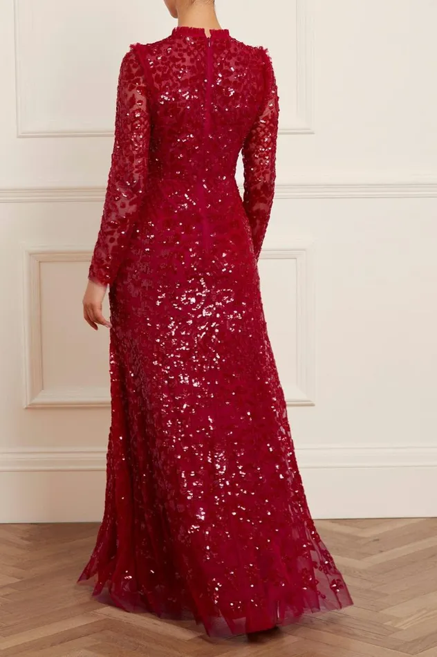 Needle and Thread Dresses Aurelia Long Sleeve Gown Red 8211 Women