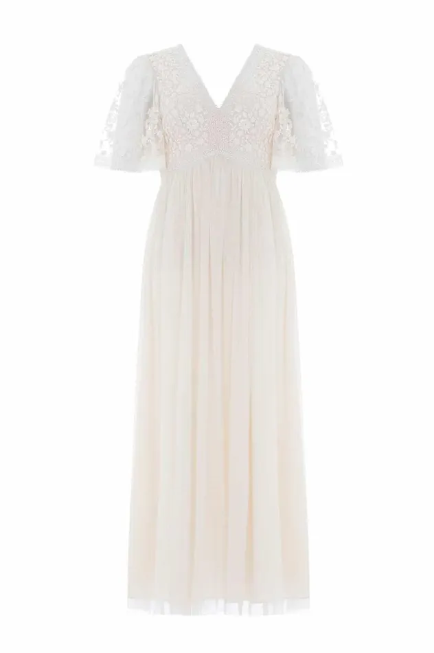 Needle and Thread Dresses Celestia Ribbon Bodice Ankle Gown Champagne 8211 Women