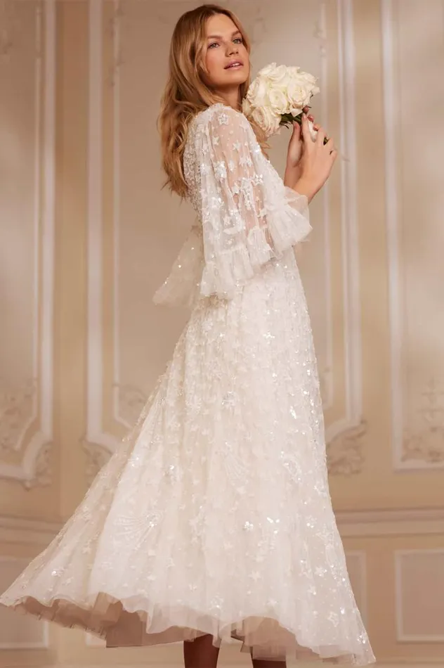 Needle and Thread Dresses Constellation Gloss Ankle Gown Champagne 8211 Women