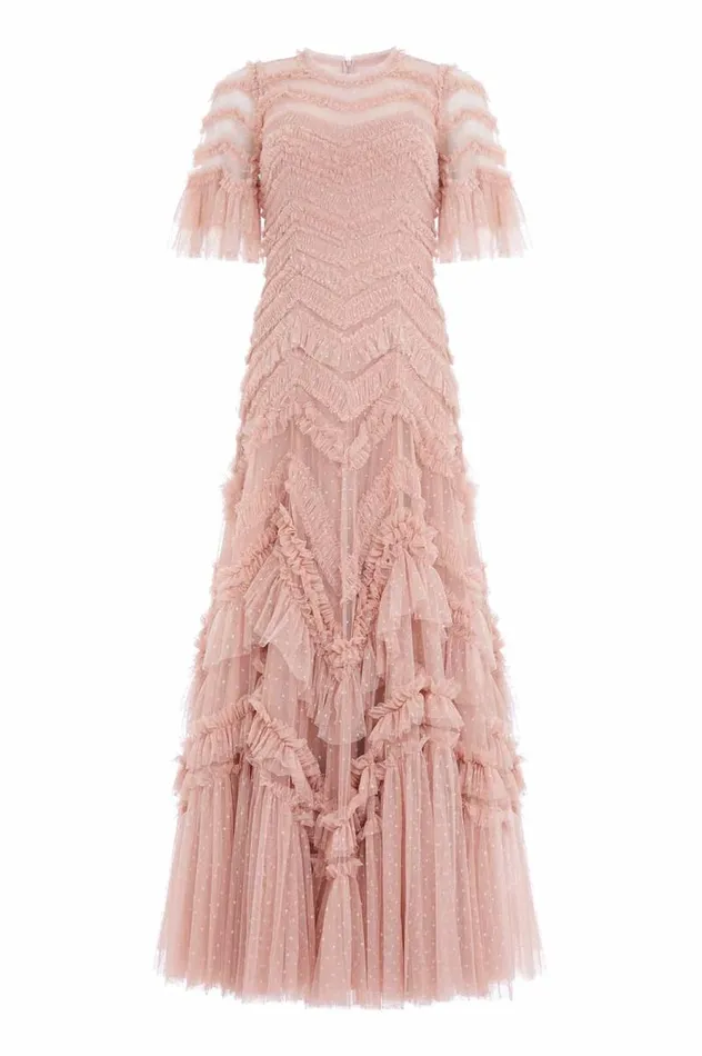 Needle and Thread Dresses Elia Short Sleeve Gown Pink 8211 Women