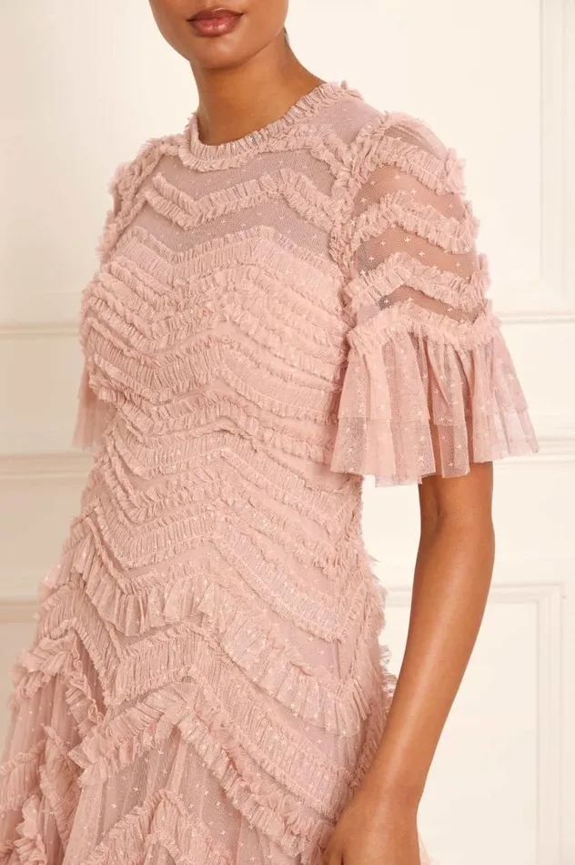 Needle and Thread Dresses Elia Short Sleeve Gown Pink 8211 Women