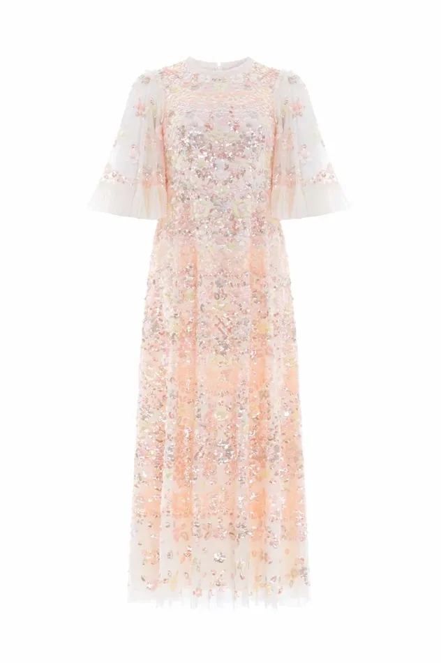 Needle and Thread Dresses Garden Delight Gloss Ankle Gown Champagne 8211 Women