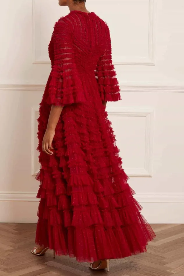 Needle and Thread Dresses La Vie En Rose Round Neck Gown Red 8211 Women