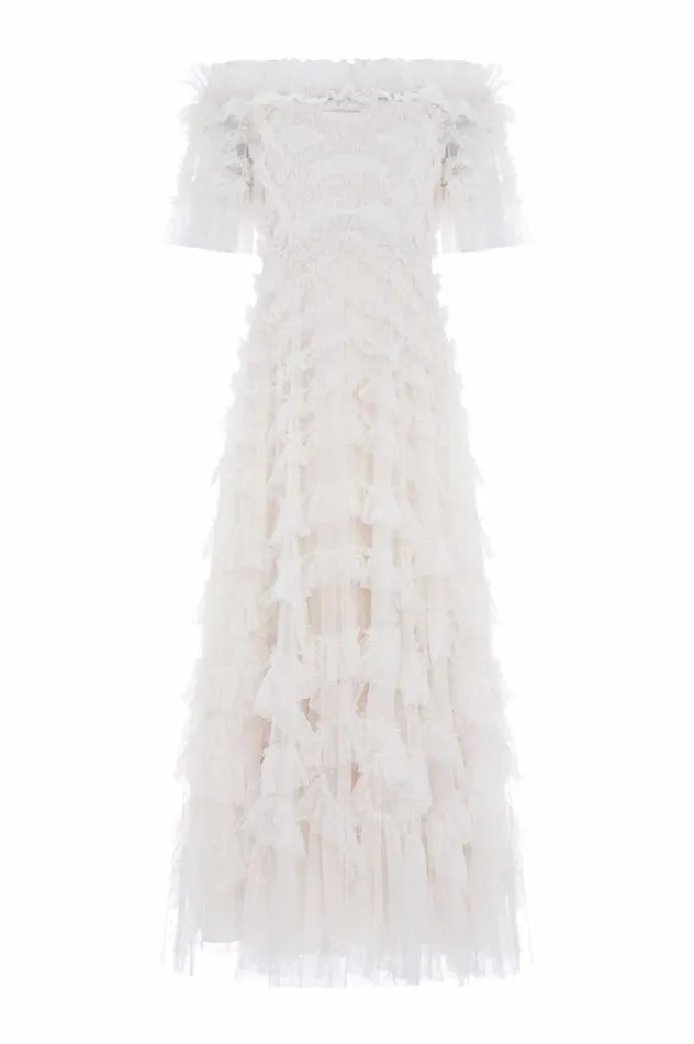 Needle and Thread Dresses Lana OffShoulder Gown Champagne 8211 Women