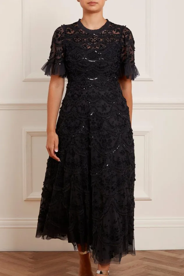 Needle and Thread Dresses Lily Bloom Ankle Gown Black 8211 Women
