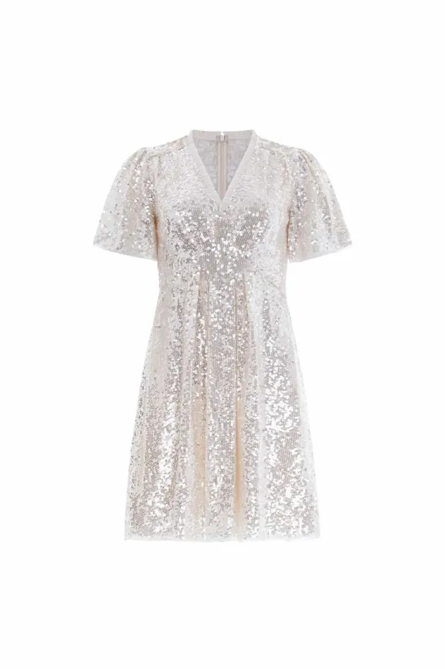 Needle and Thread Dresses Mila Gloss Mini Dress Champagne 8211 Women