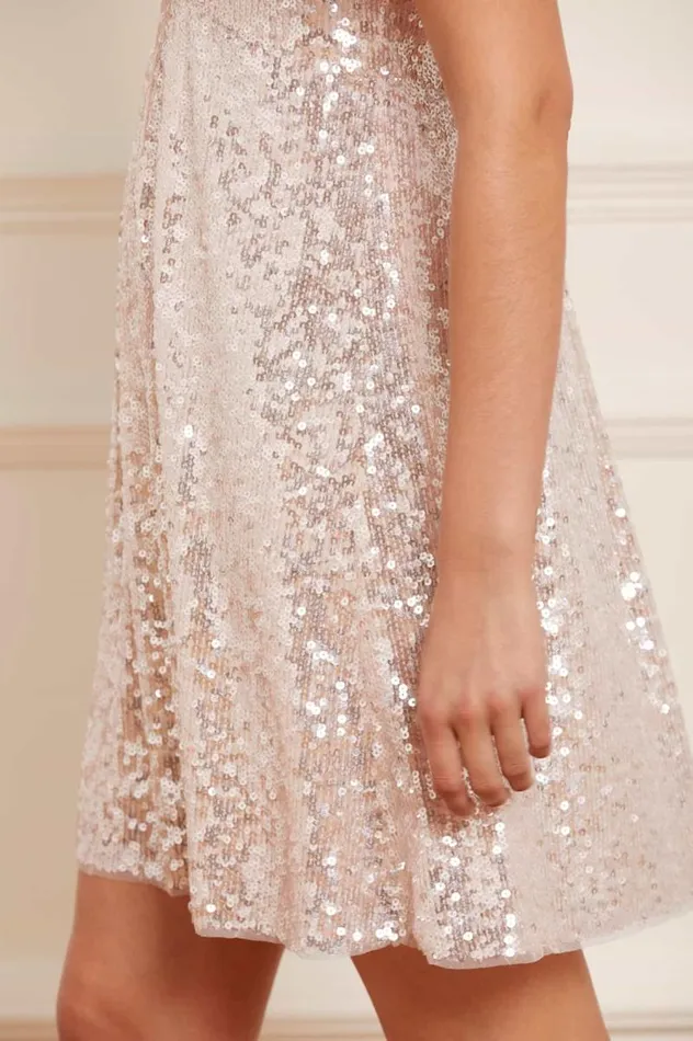 Needle and Thread Dresses Mila Gloss Mini Dress Champagne 8211 Women
