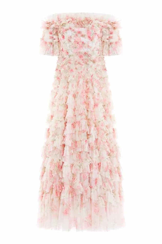 Needle and Thread Dresses Summer Posy Lana OffShoulder Gown Multi 8211 Women