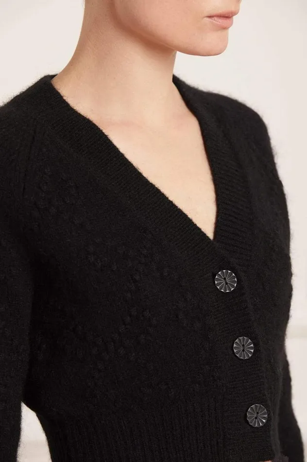Needle and Thread Exclusives Bow Stitch Cropped Cardigan Black 8211 Women