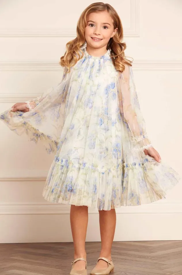 Needle and Thread Kids Formalwear Summer Posy Long Sleeve Kids Dress Multi 8211 Kids