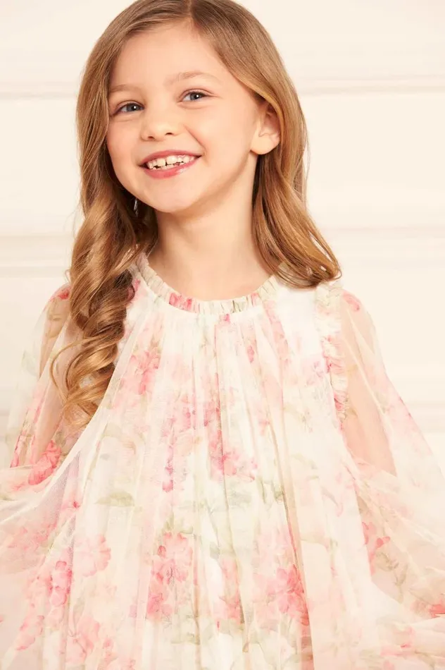 Needle and Thread Kids Formalwear Summer Posy Long Sleeve Kids Dress Multi 8211 Kids