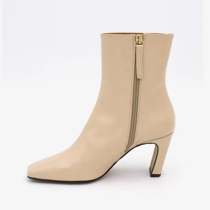 ngel Alarcn Boots And Booties Woman DRALO 8211 Leather Ankle Boots With A Trim