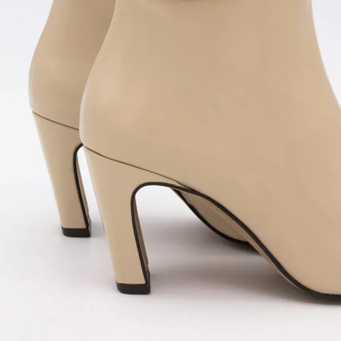 ngel Alarcn Boots And Booties Woman DRALO 8211 Leather Ankle Boots With A Trim