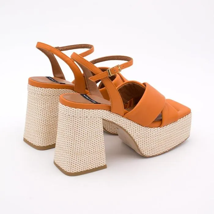 ngel Alarcn Heeled Shoes Woman SANGALO 8211 Padded Sandal With Block Heel andplatform