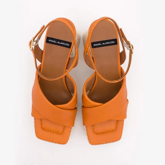 ngel Alarcn Heeled Shoes Woman SANGALO 8211 Padded Sandal With Block Heel andplatform