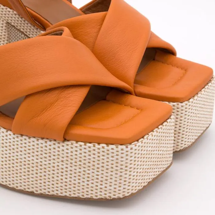 ngel Alarcn Heeled Shoes Woman SANGALO 8211 Padded Sandal With Block Heel andplatform