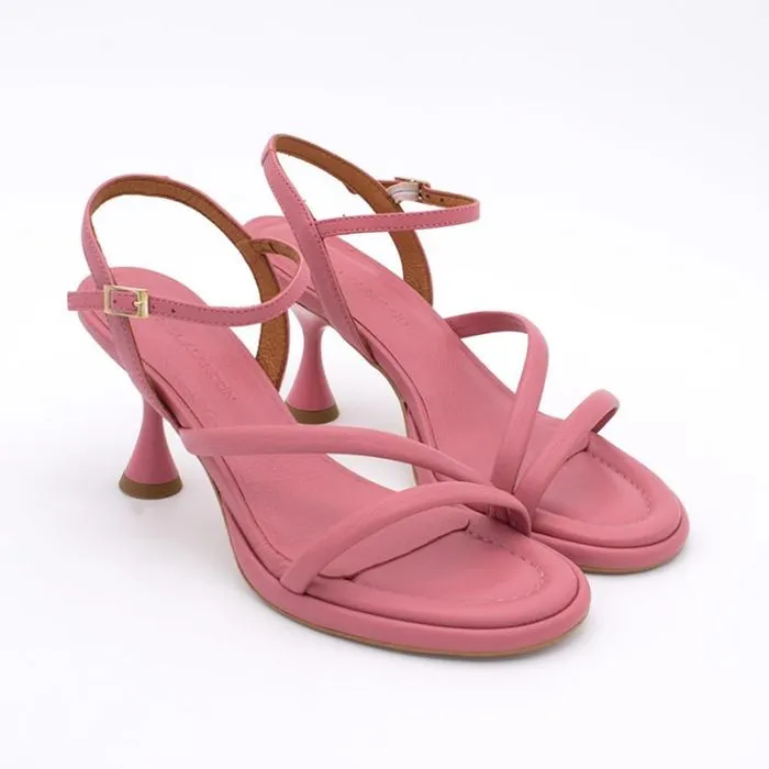 ngel Alarcn Sandals Woman CATHY 8211 Leather Padded Sandals With Conical Heel