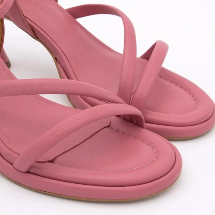ngel Alarcn Sandals Woman CATHY 8211 Leather Padded Sandals With Conical Heel