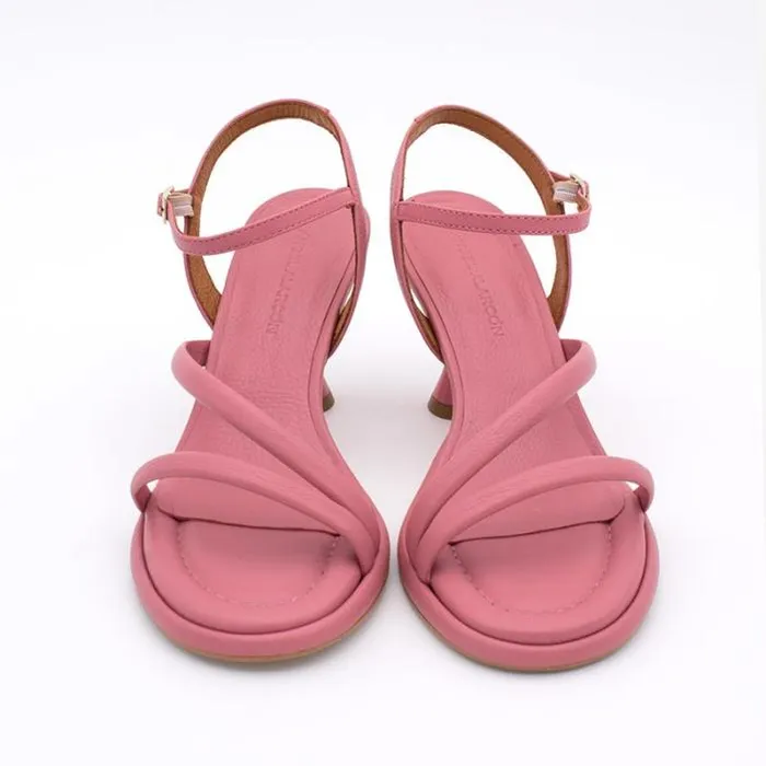 ngel Alarcn Sandals Woman CATHY 8211 Leather Padded Sandals With Conical Heel