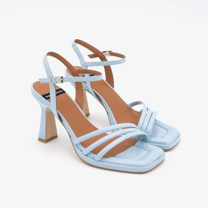 ngel Alarcn Sandals Woman PEIRON 8211 Shiny Leather Ankle Strap Sandals